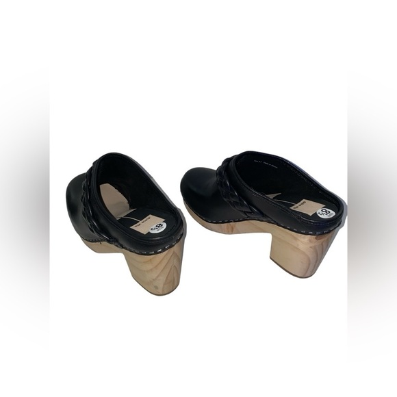 Dolce Vita Hila Leather Suede‎ Block Mule Upper Braided Heel Clogs Women 9M NWOB - Picture 5 of 8